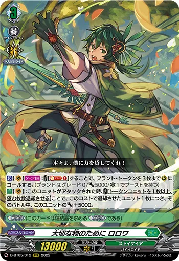 For One's Precious Thing, Rorowa