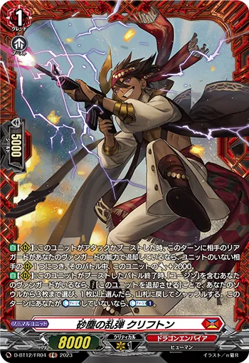 Wild Bullet of Dust Storm, Clifton D-BT12/FR04