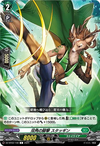 Foot Strike of Twin Horns, Staggin